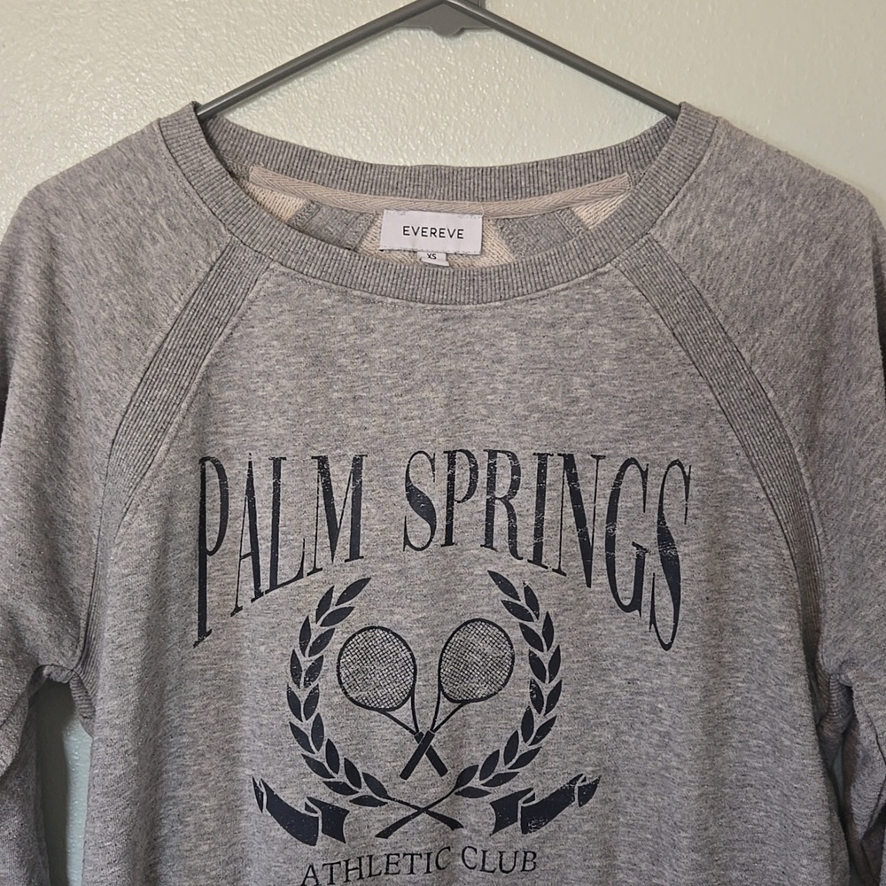 Evereve | Gray "Palm Springs" Graphic Sweatshirt Size XS